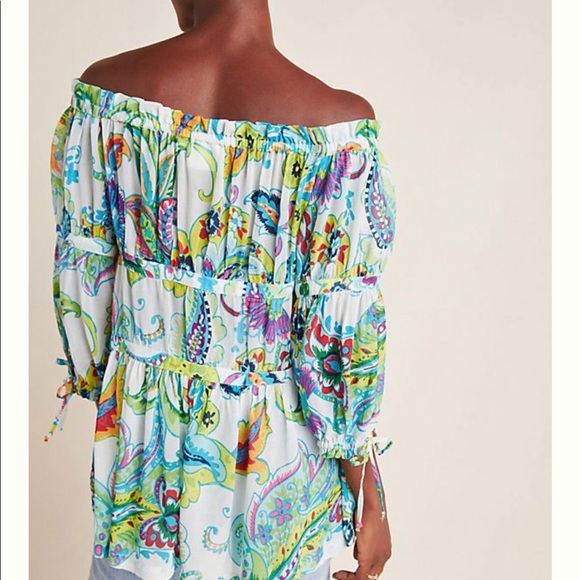 ANTHROPOLOGIE Frankie Off The Shoulder Blouse - Picture 2 of 4
